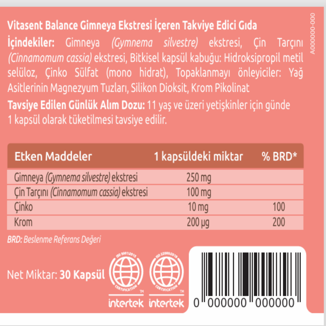 Balance – Tatlı Krizi İçin Destekleyici Formül