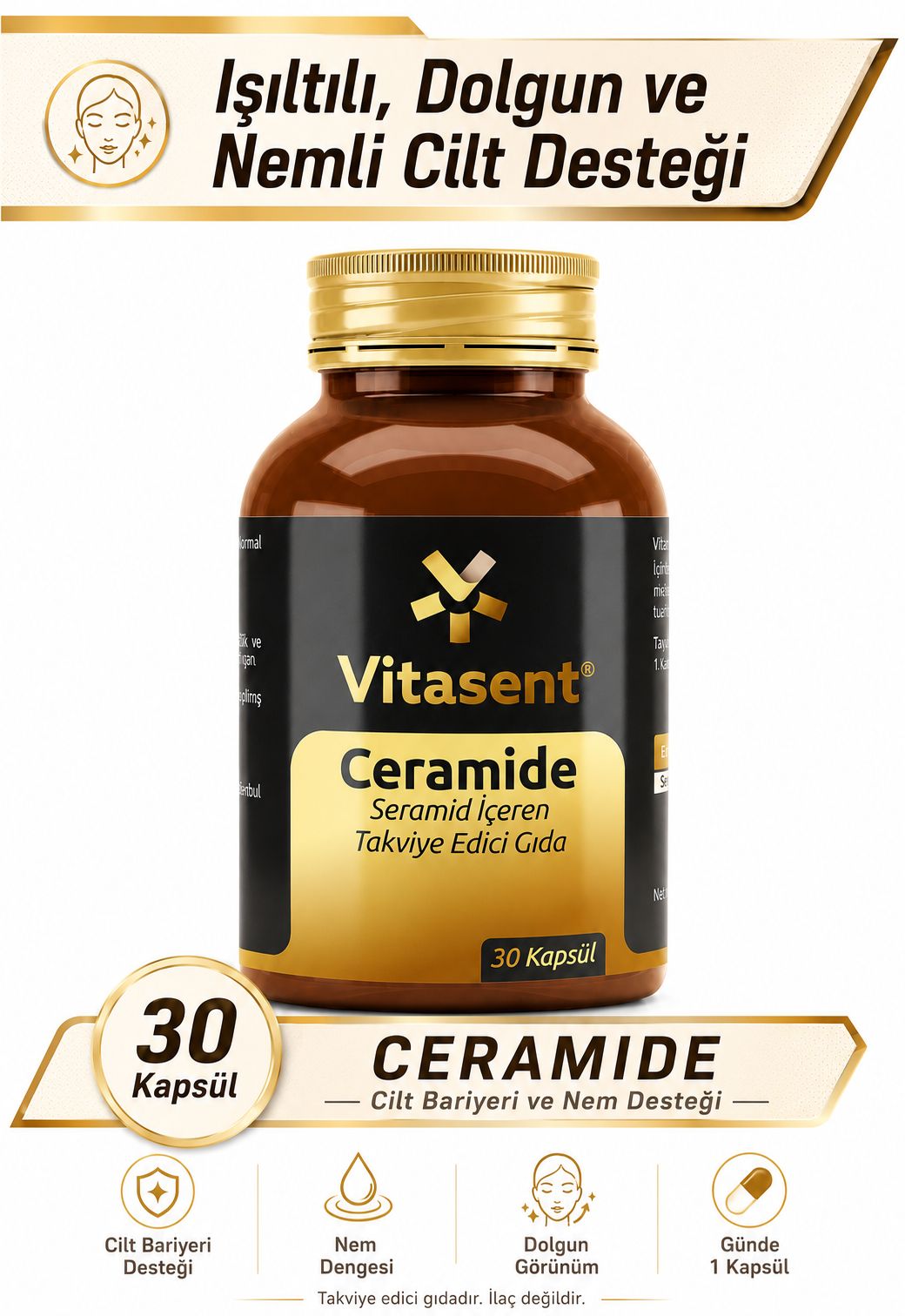 Ceramide - Cilt Bariyerini Güçlendiren Takviye Edici Gıda