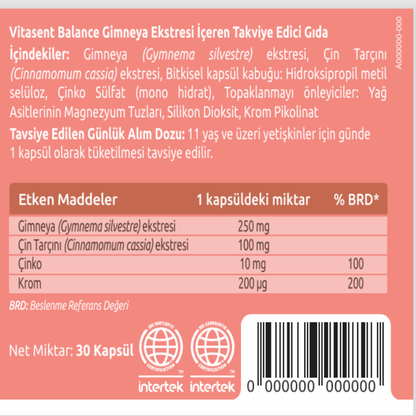 Balance – Tatlı Krizi İçin Destekleyici Formül