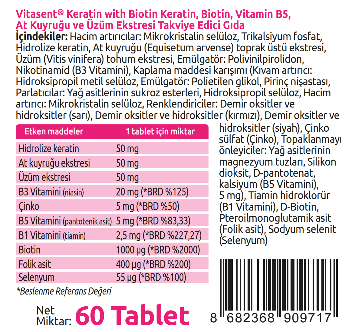 Vitasent Işıltı ve Enerji Paketi