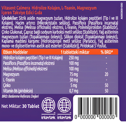 Calmera – Uyku ve Cilt Güzelliği İçin Destekleyici Takviye