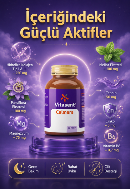 Calmera – Uyku ve Cilt Güzelliği İçin Destekleyici Takviye