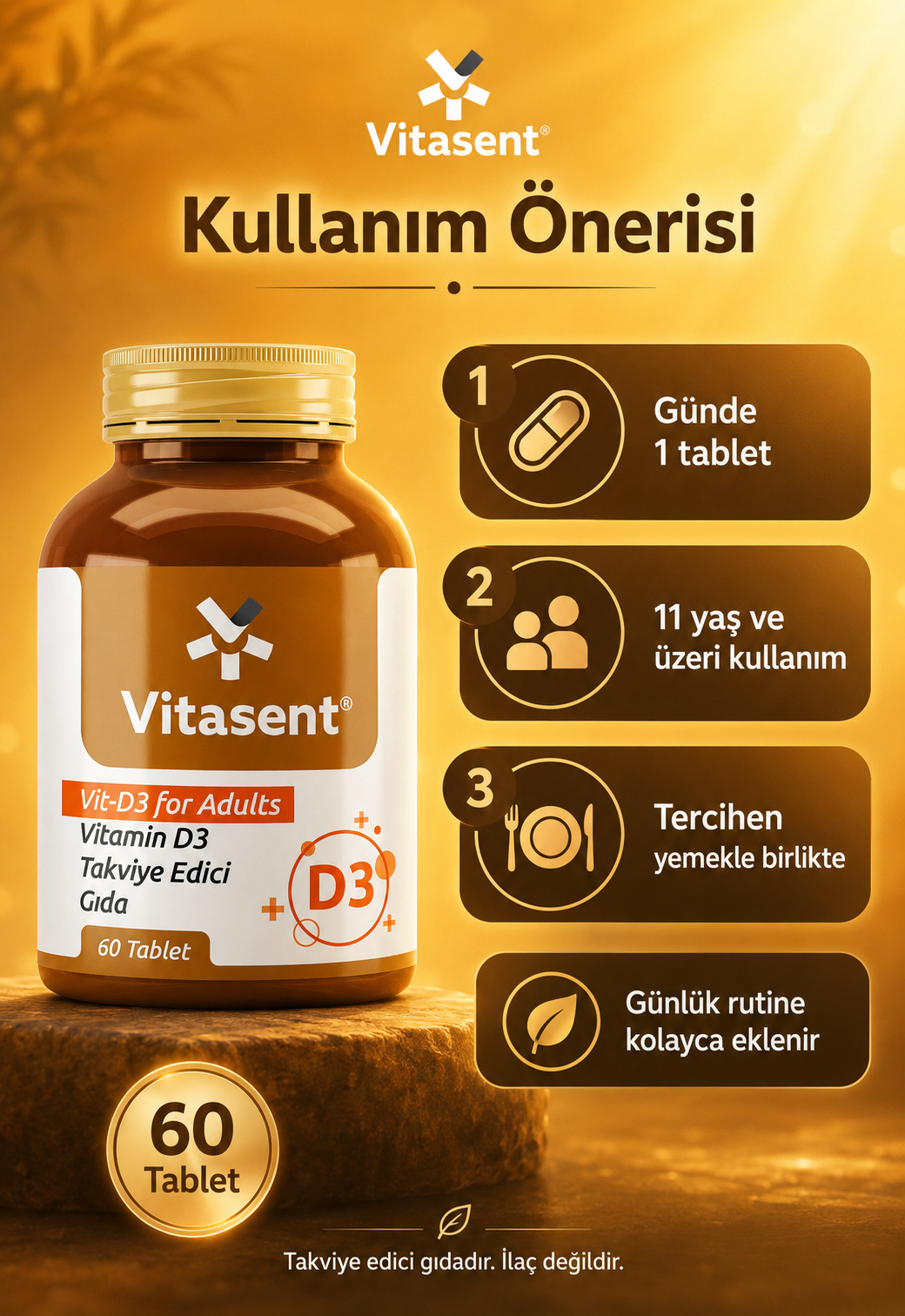 Vitasent Vitamin D3 1000