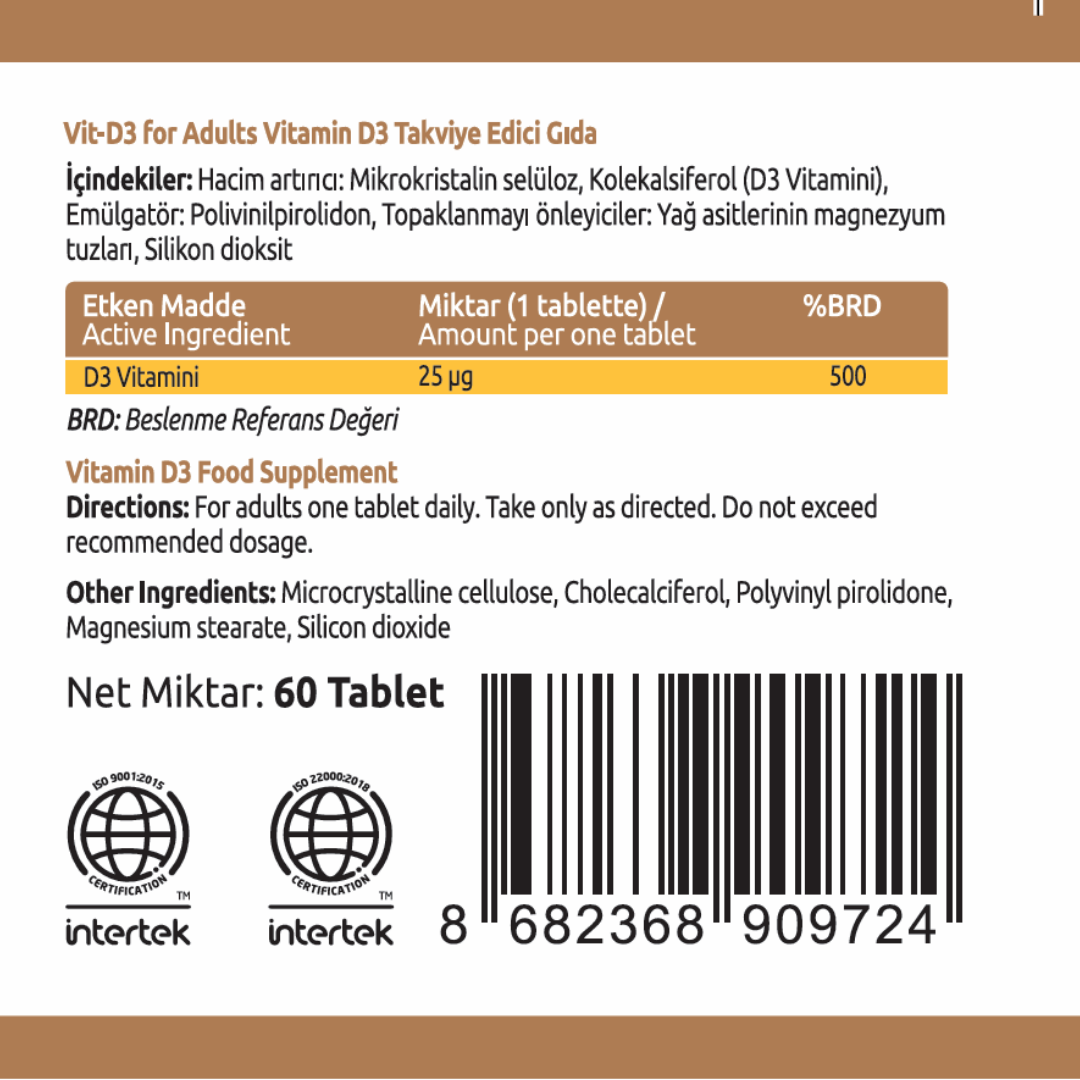 Vitasent Vitamin D3 1000