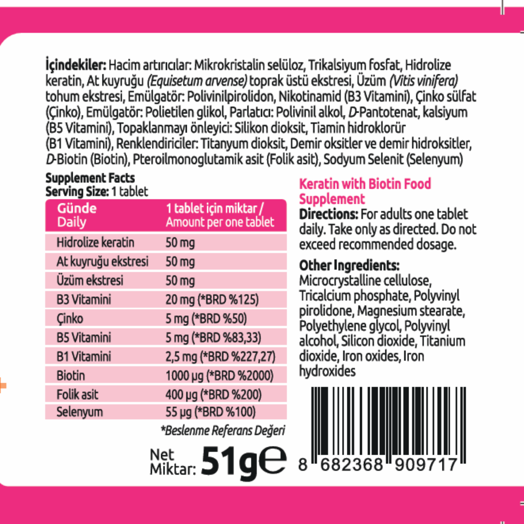 Vitasent Keratin,Biotin