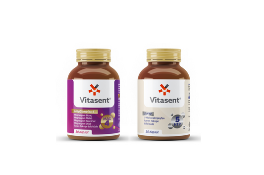 Vitasent Stres ve Uyku Desteği Paketi - MagComplex4 ve 5 HTP